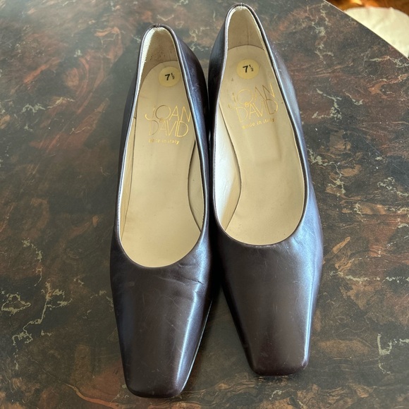 Vintage brown leather heels - Picture 4 of 6